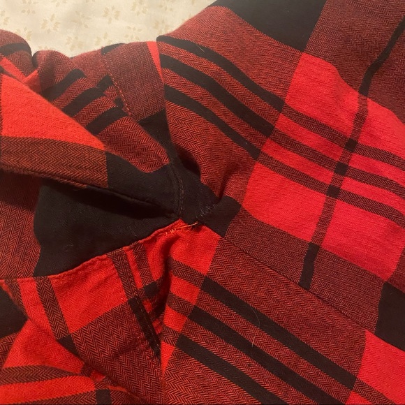 Old Navy Red and Black Flannel - Picture 4 of 5